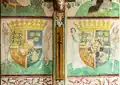 Fresco of Christian I and Dorothea's coats of arms