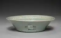 face washing plate called sesoodaeya, Goryeo celadon
