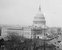 USS Los Angeles flies past the U.S. Capitol, 1924
