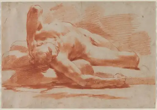 Reclining Male Nude, 1750, Cleveland Museum of Art