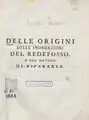 Delle origini delle inondazioni del Redefosso, 1761