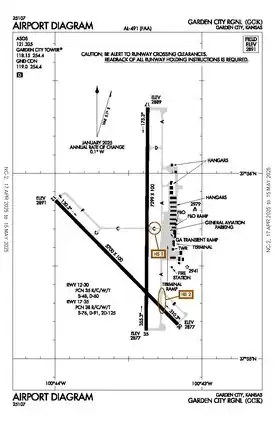 FAA airport diagram as of April 2025