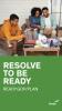 A group of friends builds an emergency supply kit. Text reads resolve to be ready ready.gov/plan